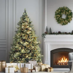 Discount National Tree Company 7.5 ft. Pre-Lit Carolina Pine Tree with 750 Clear Lights
