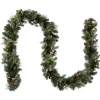 Clearance National Tree Company 9 ft. Pre-Lit Carolina Pine Garland with LED Lights