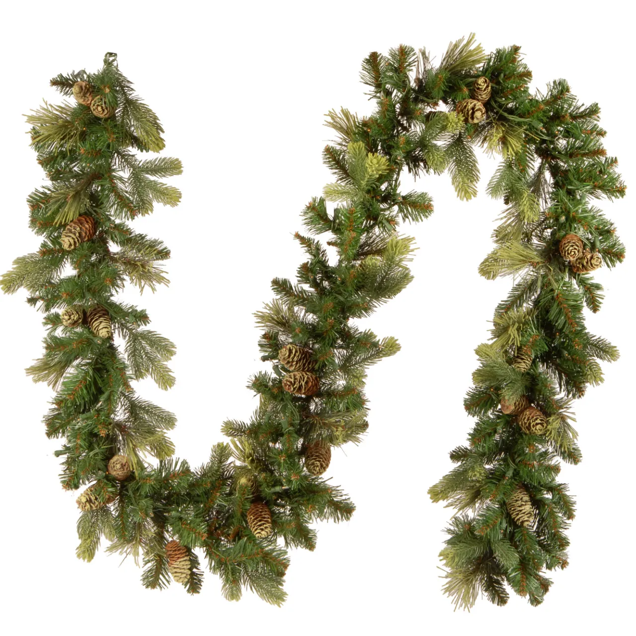 New National Tree Company 9 ft. Pre-Lit Carolina Pine Garland with Clear Lights