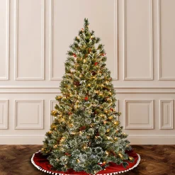 New National Tree Company 6 ft. Pre-Lit Cashmere Tree with Clear Lights