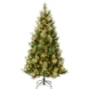 Sale National Tree Company 6 ft. Pre-Lit Charleston Pine Slim Tree with Clear Lights