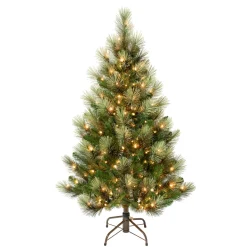 Online National Tree Company 4.5 ft. Pre-Lit Charleston Pine Tree with Clear Lights