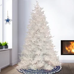 Hot National Tree Company 9 ft. Pre-Lit Christmas by the Sea Coral Tree with Warm White LED Lights