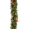 Hot National Tree Company 9 ft. Pre-Lit Classical Collection Garland with Clear Lights and Holly Leaves