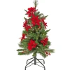 Discount National Tree Company 3 ft. Pre-Lit Colonial Pencil Slim Tree with Clear Lights