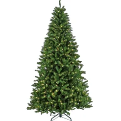 Outlet National Tree Company 7.5 ft. Pre-Lit Crater Spruce Tree with LED Lights