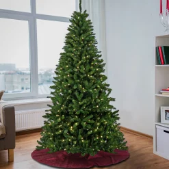 Outlet National Tree Company 7.5 ft. Pre-Lit Crater Spruce Tree with LED Lights