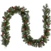 Online National Tree Company 9 ft. Pre-Lit Crestwood Spruce Garland with LED Lights