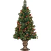 New National Tree Company 4 ft. Pre-Lit Crestwood Spruce Tree with Clear Lights
