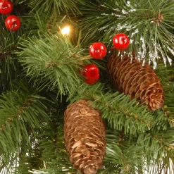 New National Tree Company 4 ft. Pre-Lit Crestwood Spruce Tree with Clear Lights