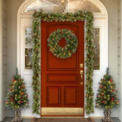 New National Tree Company 4 ft. Pre-Lit Crestwood Spruce Tree with Clear Lights