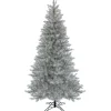 Discount National Tree Company 10 ft. Pre-Lit Crystal Pine Hinged Tree with RGB Lights