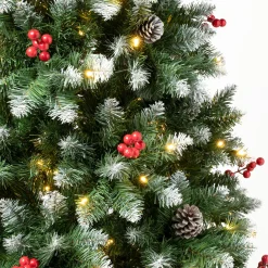 Hot National Tree Company 7.5 ft. Pre-Lit Cullen Slim Tree with Warm White LED Lights