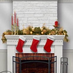 Hot National Tree Company 6 ft. Pre-Lit Decorative Collection Elegance Swag with Clear Lights