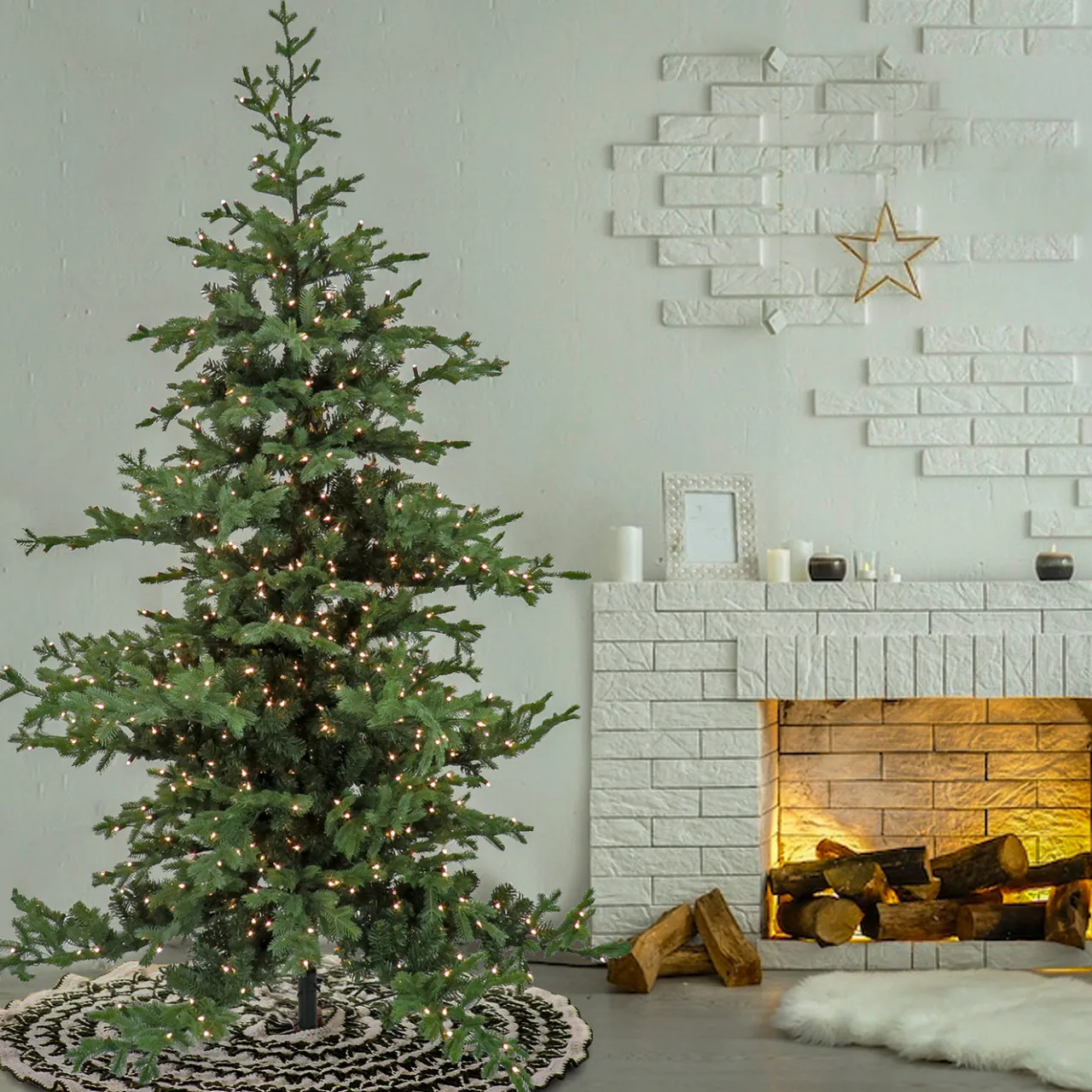 Clearance National Tree Company 7.5 ft. Pre-Lit Decorator Tree