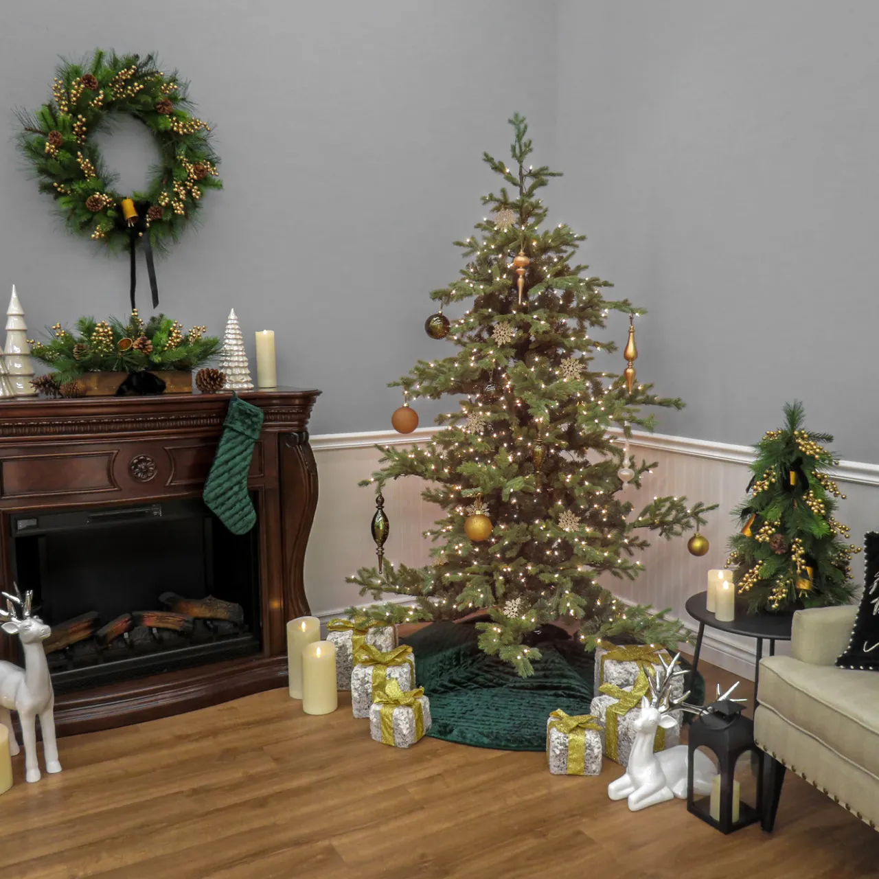 Clearance National Tree Company 7.5 ft. Pre-Lit Decorator Tree