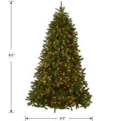National Tree Company 6 ft. Pre-Lit Downswept Douglas Fir Tree with Clear Lights