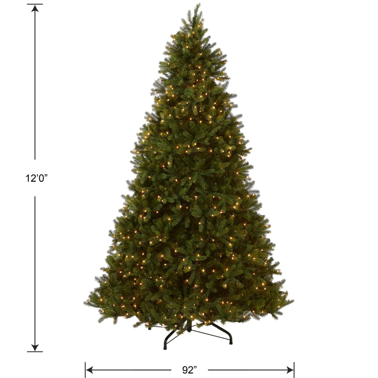 Sale National Tree Company 12 ft. Pre-Lit Downswept Douglas Fir Tree with Clear Lights