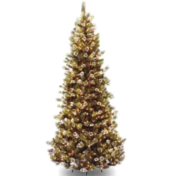Best National Tree Company 4 ft. Pre-Lit Downswept Douglas Fir Slim Tree