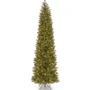 Hot National Tree Company 9 ft. Pre-Lit Downswept Douglas Fir Pencil Slim Tree with Clear Lights