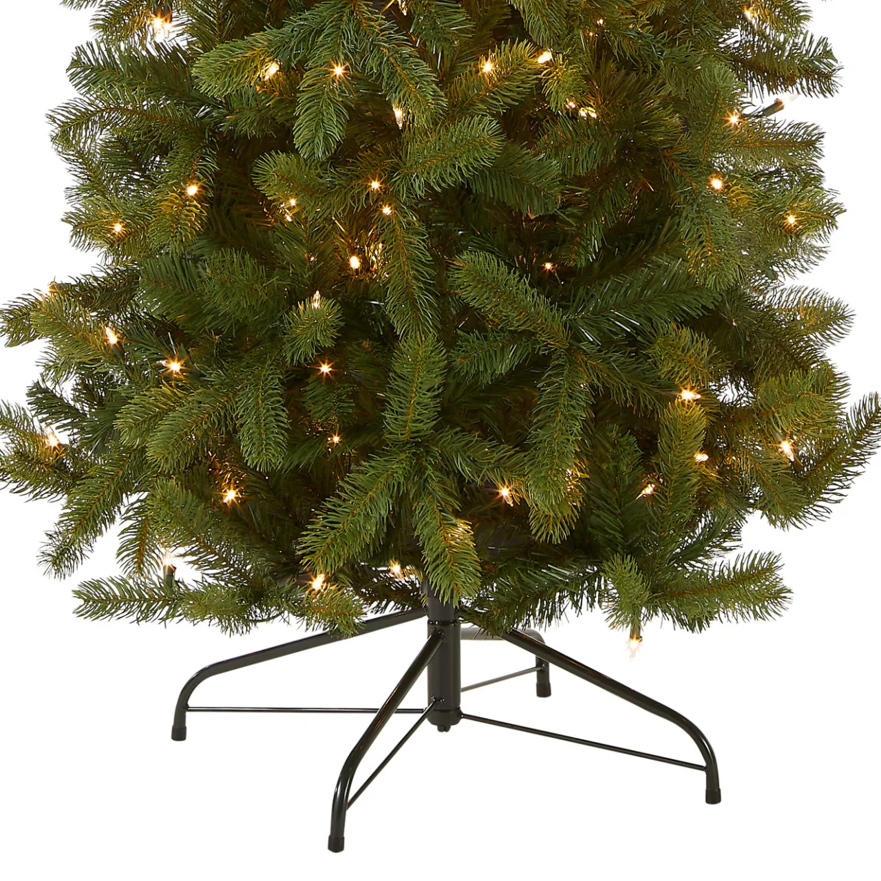 Hot National Tree Company 9 ft. Pre-Lit Downswept Douglas Fir Pencil Slim Tree with Clear Lights