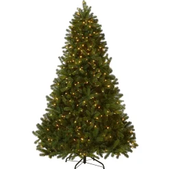 Discount National Tree Company 7.5 ft. Pre-Lit Downswept Douglas Fir Tree with 750 Dual Color LED Lights