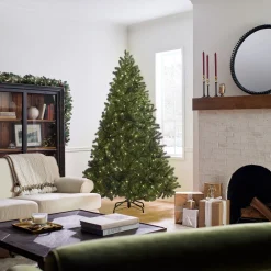 Discount National Tree Company 7.5 ft. Pre-Lit Downswept Douglas Fir Tree with 750 Dual Color LED Lights