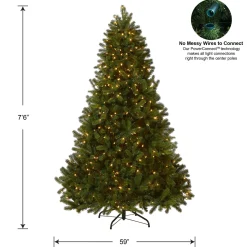 Discount National Tree Company 7.5 ft. Pre-Lit Downswept Douglas Fir Tree with 750 Dual Color LED Lights