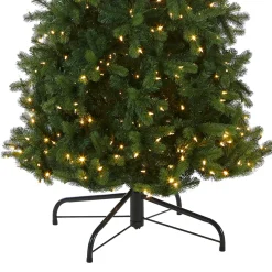 Sale National Tree Company 12 ft. Pre-Lit Downswept Douglas Fir Pencil Slim Tree with Dual Color LED Lights