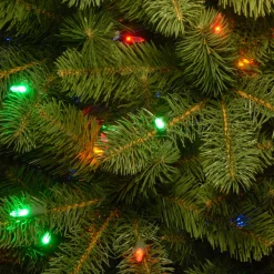 Sale National Tree Company 12 ft. Pre-Lit Downswept Douglas Fir Pencil Slim Tree with Dual Color LED Lights