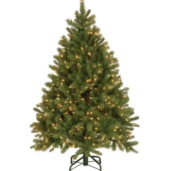 Best National Tree Company 4.5 ft. Pre-Lit Downswept Douglas Fir Tree with Clear Lights