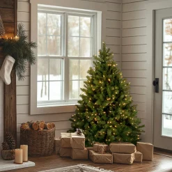 Best National Tree Company 4.5 ft. Pre-Lit Downswept Douglas Fir Tree with Clear Lights