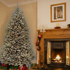 National Tree Company 7 ft. Pre-Lit Dunhill Blue Fir Tree with Clear Lights