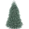 Online National Tree Company 6.5 ft. Pre-Lit Dunhill Fir Blue Tree with Clear Lights