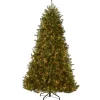 Best National Tree Company 7.5 ft. Pre-Lit Dunhill Fir Hinged Tree with Clear Lights
