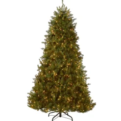 Best National Tree Company 7.5 ft. Pre-Lit Dunhill Fir Hinged Tree with Clear Lights