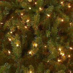 Best National Tree Company 7.5 ft. Pre-Lit Dunhill Fir Hinged Tree with Clear Lights