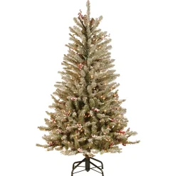 National Tree Company 4.5 ft. Pre-Lit Dunhill Fir Slim Tree with Clear Lights