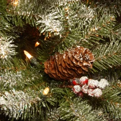 Hot National Tree Company 7.5 ft. Pre-Lit Dunhill Fir Slim Tree with Clear Lights
