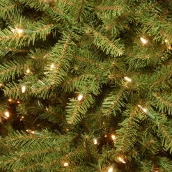 Sale National Tree Company 9 ft. Pre-Lit Dunhill Fir Slim Tree with Clear Lights