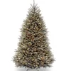 National Tree Company 7.5 ft. Pre-Lit Dunhill Fir Snowy Blue Tree with Clear Lights