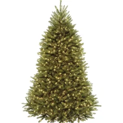 Sale National Tree Company 7.5 ft. Pre-Lit Dunhill Fir Tree with PowerConnect Dual Color LED Lights