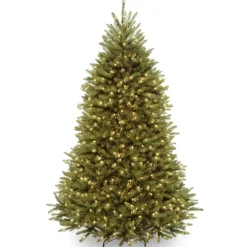 Best National Tree Company 7 ft. Pre-Lit Dunhill Fir Tree with PowerConnect Dual Color LED Lights