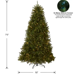 Best National Tree Company 7 ft. Pre-Lit Dunhill Fir Tree with PowerConnect Dual Color LED Lights