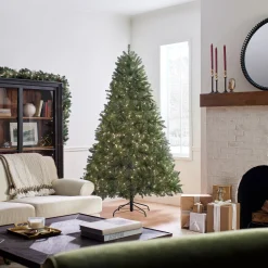 Best National Tree Company 7.5 ft. Pre-Lit Dunhill Fir Tree with PowerConnect Clear Lights