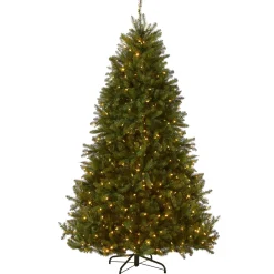 Discount National Tree Company 7.5 ft. Pre-Lit Dunhill Fir Tree with Dual Color LED Lights