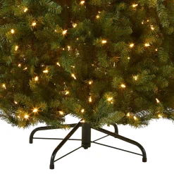 Discount National Tree Company 7.5 ft. Pre-Lit Dunhill Fir Tree with Dual Color LED Lights