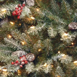 Sale National Tree Company 3 ft. Pre-Lit Dunhill Fir Tree with Warm White LED Lights