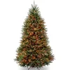 Online National Tree Company 7 ft. Pre-Lit Dunhill Fir Tree with Multicolor Lights