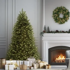 National Tree Company 7.5 ft. Pre-Lit Dunhill Fir Tree with White Lights